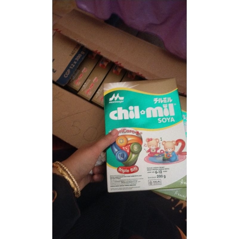 Chil mil soya 6-12 bln 200gr / morinaga chil mil soya