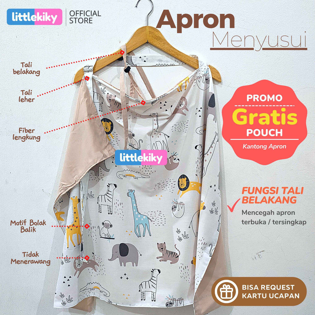 Apron Menyusui / Nursing Cover Bolak Balik