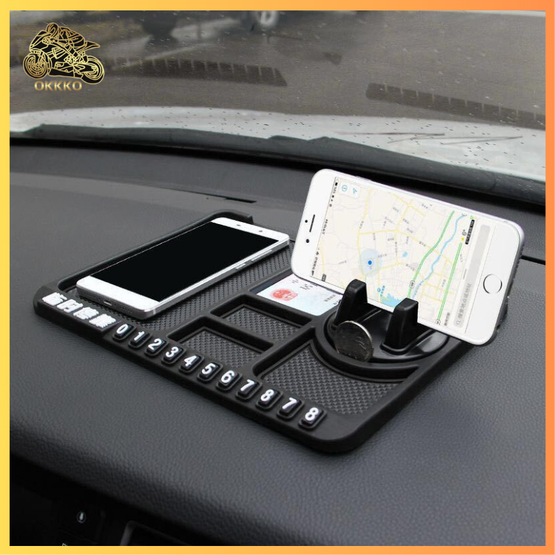 Anti Slip Hp Mobil Motor - Car Anti Slip Mini - Stiky Pad Holder Hp Mobil Phone Holder Mat Alas Mobi