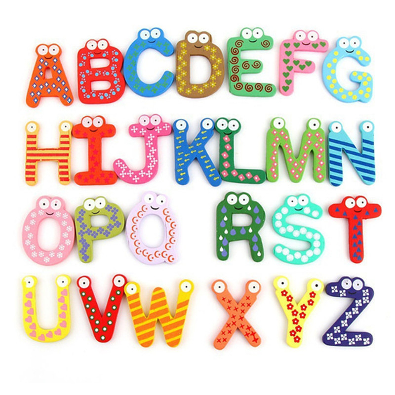 [BIG SALE] Wooden Magnet - Numbers 0-9 Alphabet A-Z Animals | Magnetic Refrigerator Kulkas | Mainan Edukasi Anak