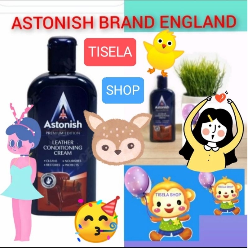 Astonish Pembersih kulit pelembab lotion conditioner bahan leather sofa jaket sepatu kulit Astonish 