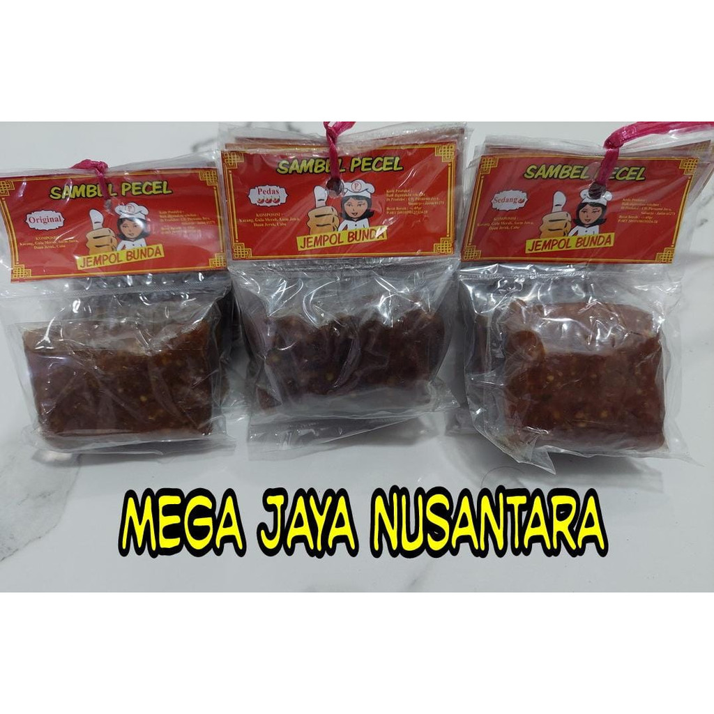 

Sambel Pecel Jempol Bunda 3 Varian Original, Sedang, Pedas isi 5 Pcs Langsung Pabrik