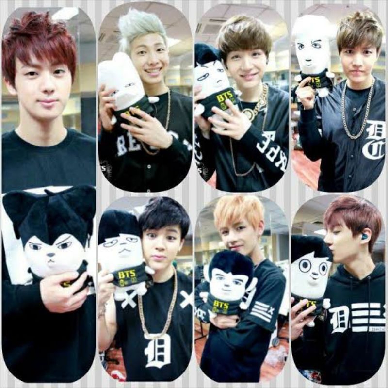 READY BONEKA OPPA JIMIN V SUGA TAEHYUNG JUNGKOOK BTS PLUSH DOLL HIPHOP MONSTER OFFICIAL HYBE BIGHIT 