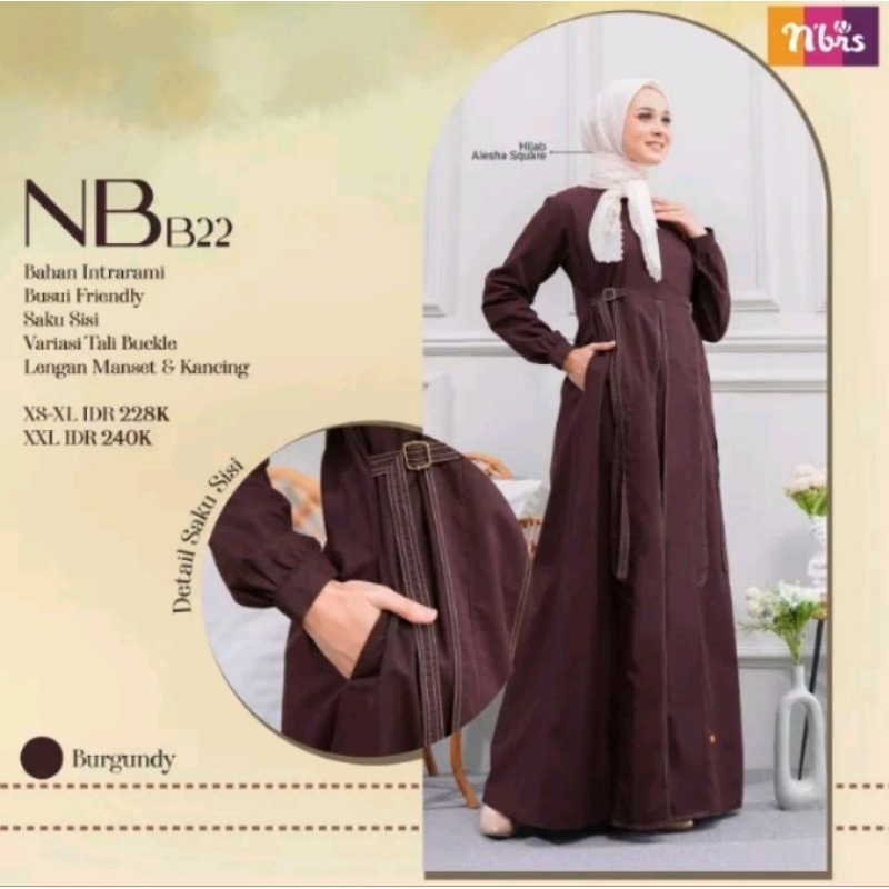NB B22 GAMIS NIBRAS DRESS NIBRAS N'BRS TERBARU NBRS DRESS SERIMBIT NIBRAS