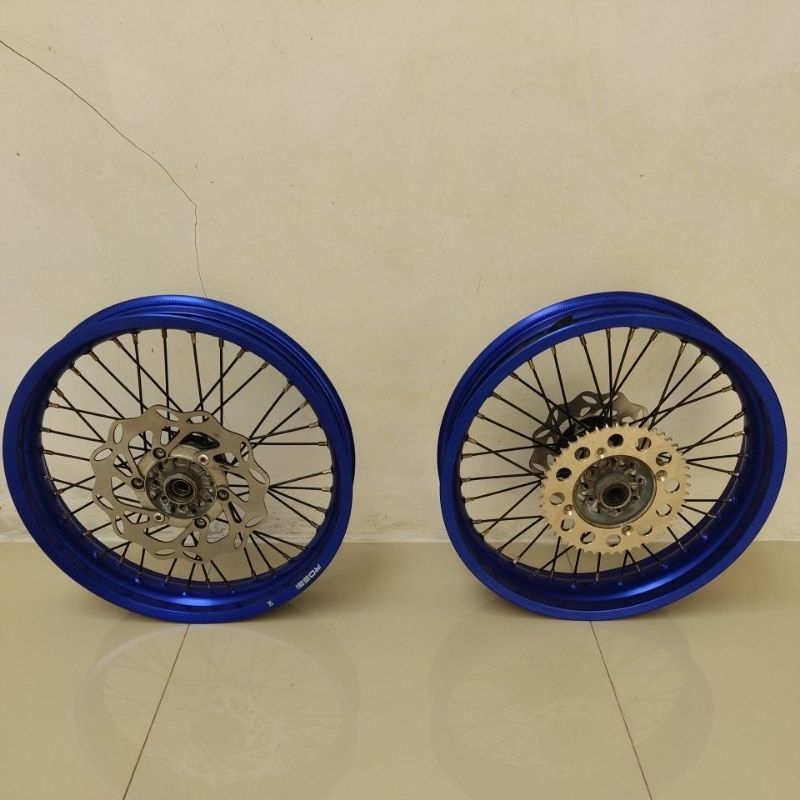 PROMO Velg Supermoto KLX Rossi Biru 300 350 17
