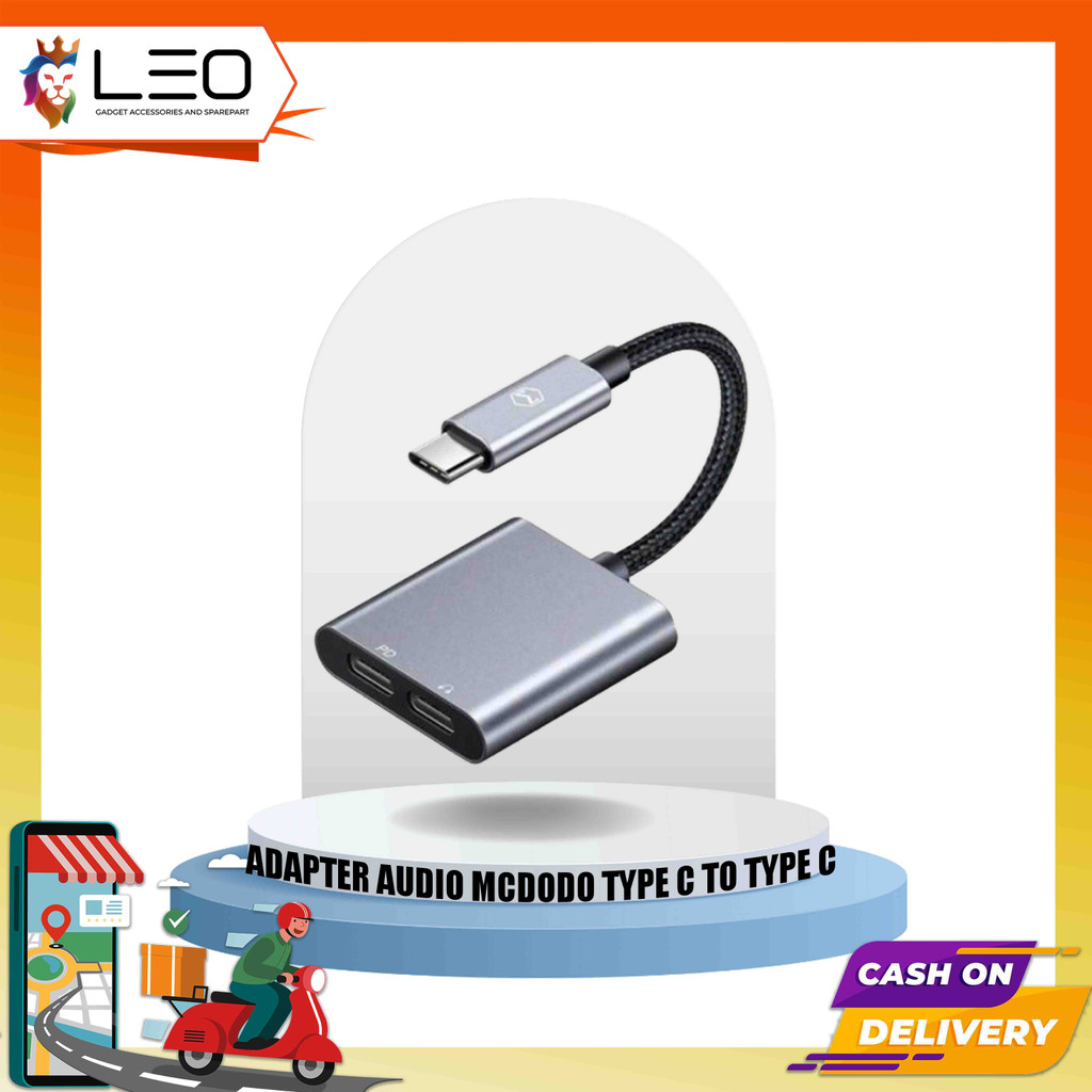Adapter Audio Converter Mcdodo Type C To Type C
