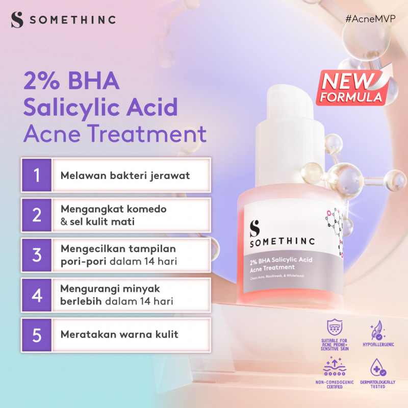 ✨ AKU MURAH ✨ SOMETHINC 2% BHA SALICYLIC ACID ACNE TREATMENT 20ML ORIGINAL