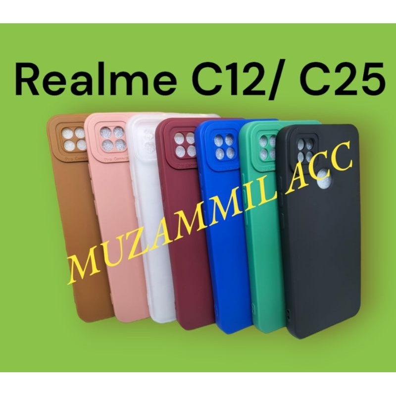 Soft Case Casing Realme C12/ C25 / C25S Case Silikon Candy MaCaron Terbaru