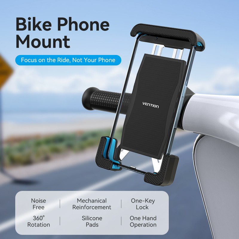 Vention Bike Phone Mount Holder Motor Sepeda Universal Rotation 360