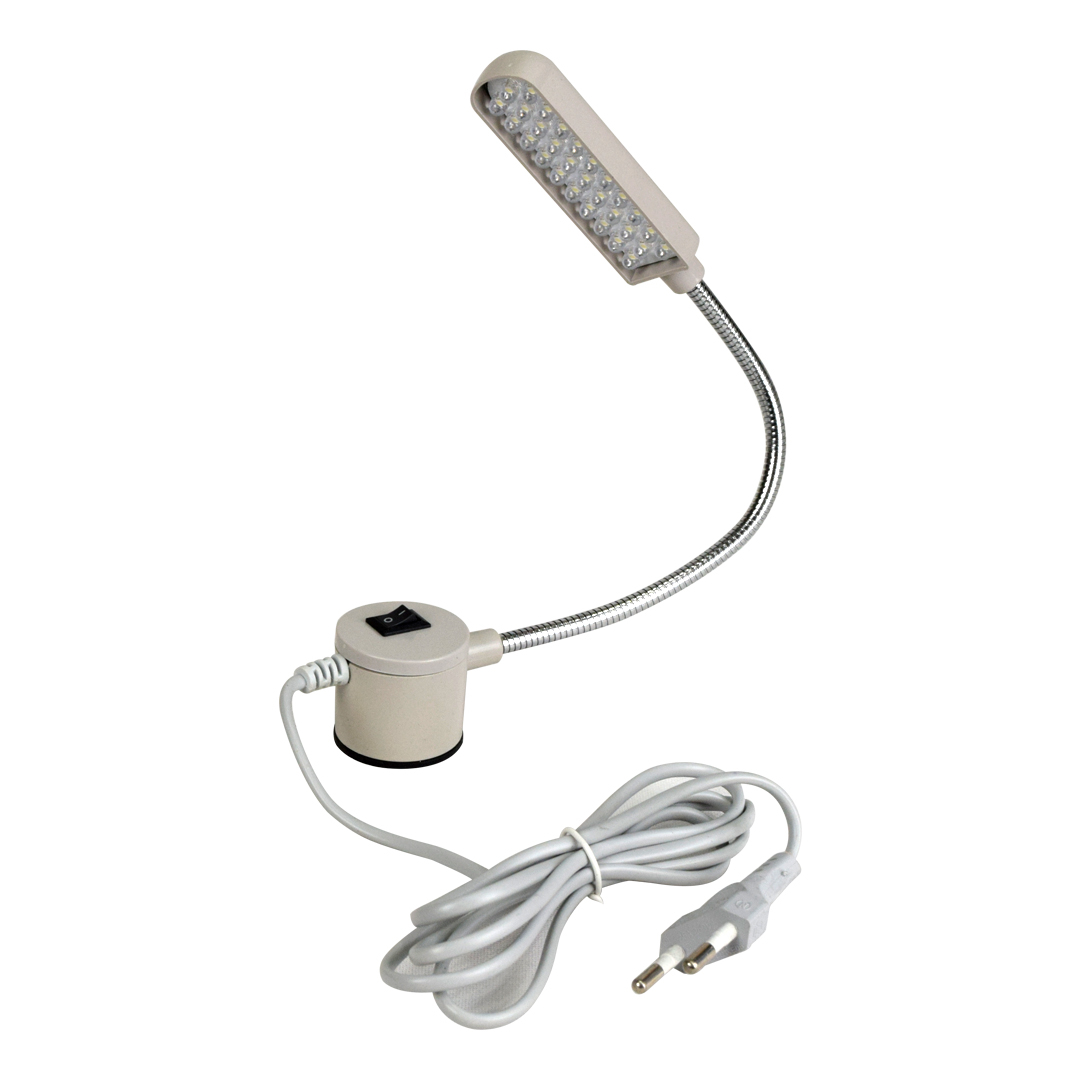 Lampu Mesin Jahit LED 30 Titik Belalai Magnet Colokan Listrik