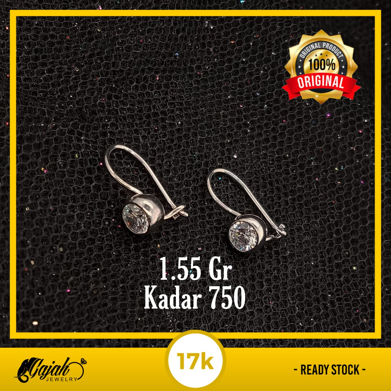 Anting Emas 17K - 1.55 Gr Kadar 750 - 5069