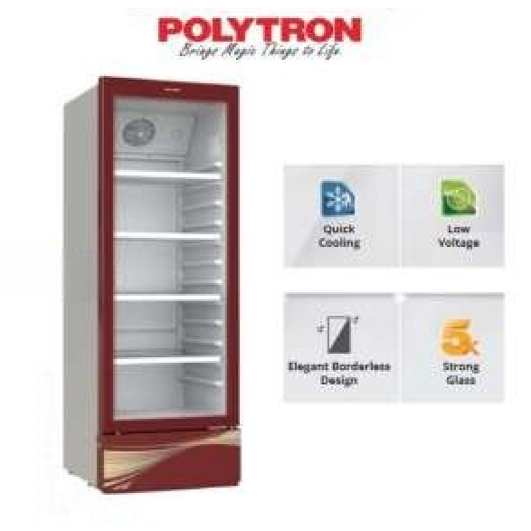 Showcase Polytron 4 Rak 280 Liter SCN 237 R