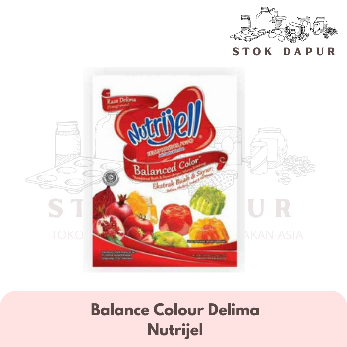 

Jelly Agar Agar Instan / Nutrijell Balanced Color 15 gr