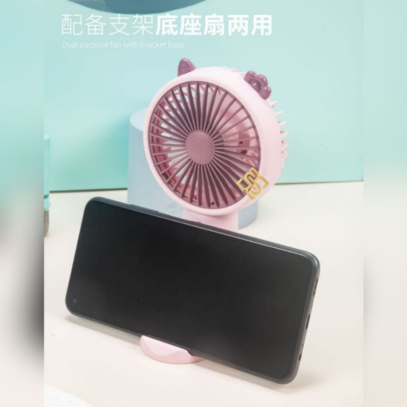 KIPAS FUNY SX115 / Kipas Angin Gengam Electric Hand Fan Portable Rusa Awet Lucu Murah