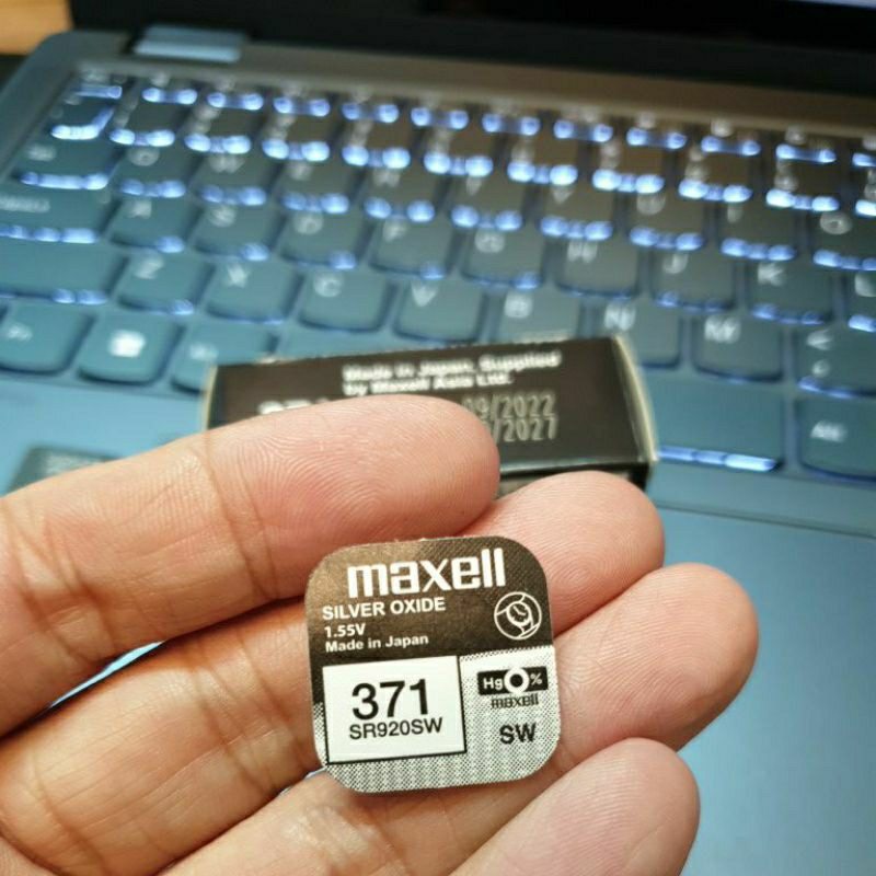 Baterai 5.2.5A Maxell exp. 2027 original 920 SR920SW 371 Original