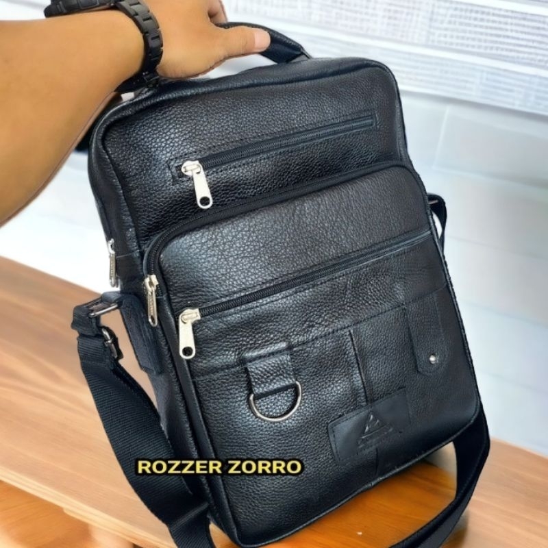 Tas kantoran kulit asli Garut original muat laptop dan map