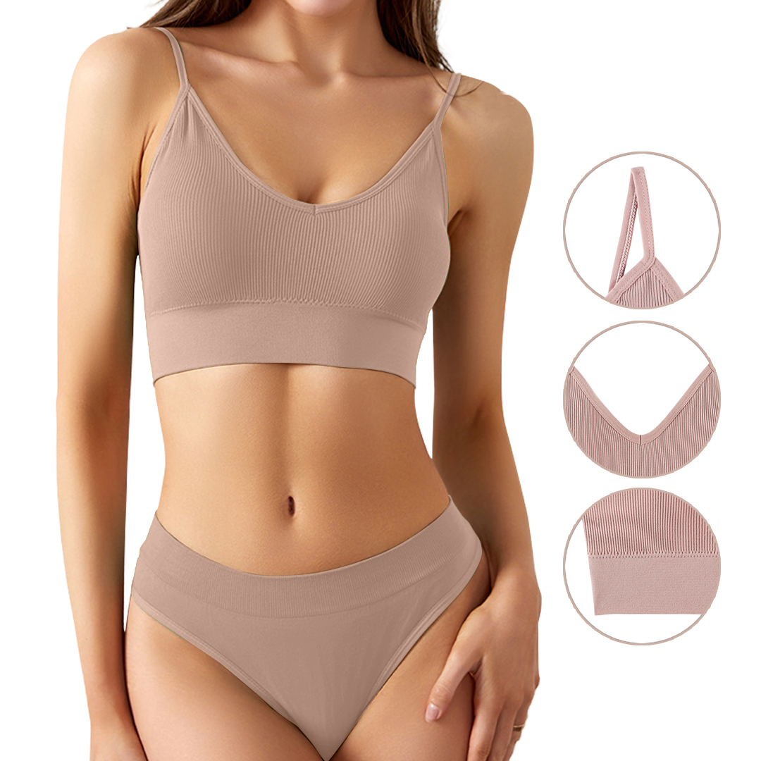 YS6113 Set Pakaian Dalam Wanita Bra Cd sport yoga gym lari Wanita - YOSINOGAWA