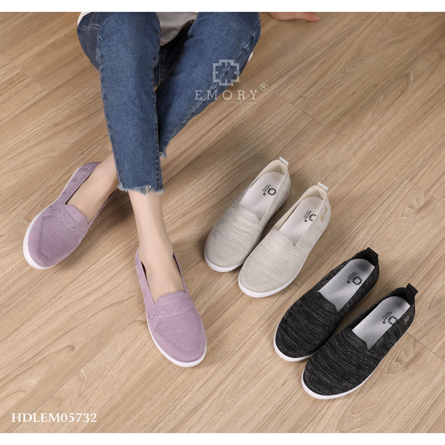 SEPATU WANITA E M O R Y STYLE Flexknit Sneakers HDLEMO 5732-1 MB