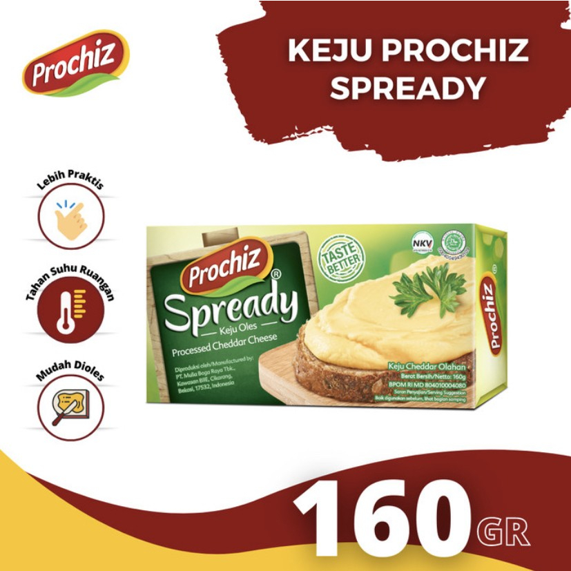 

Keju PROCHIZ Spready Keju Oles Prochiz Spready 160 Gram