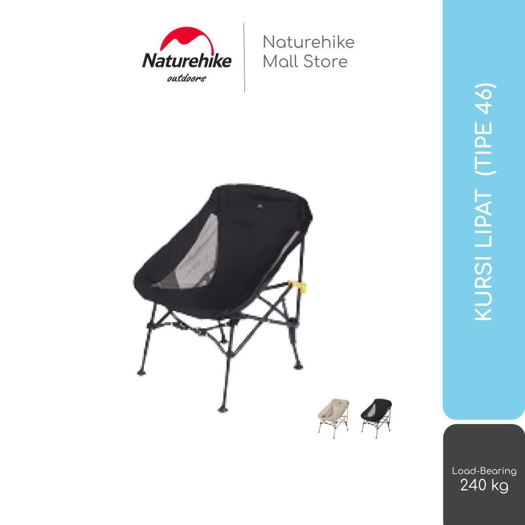 KURSI LIPAT PORTABLE CAMPING MANCING NATUREHIKE CNH22JU057 TIPE 46