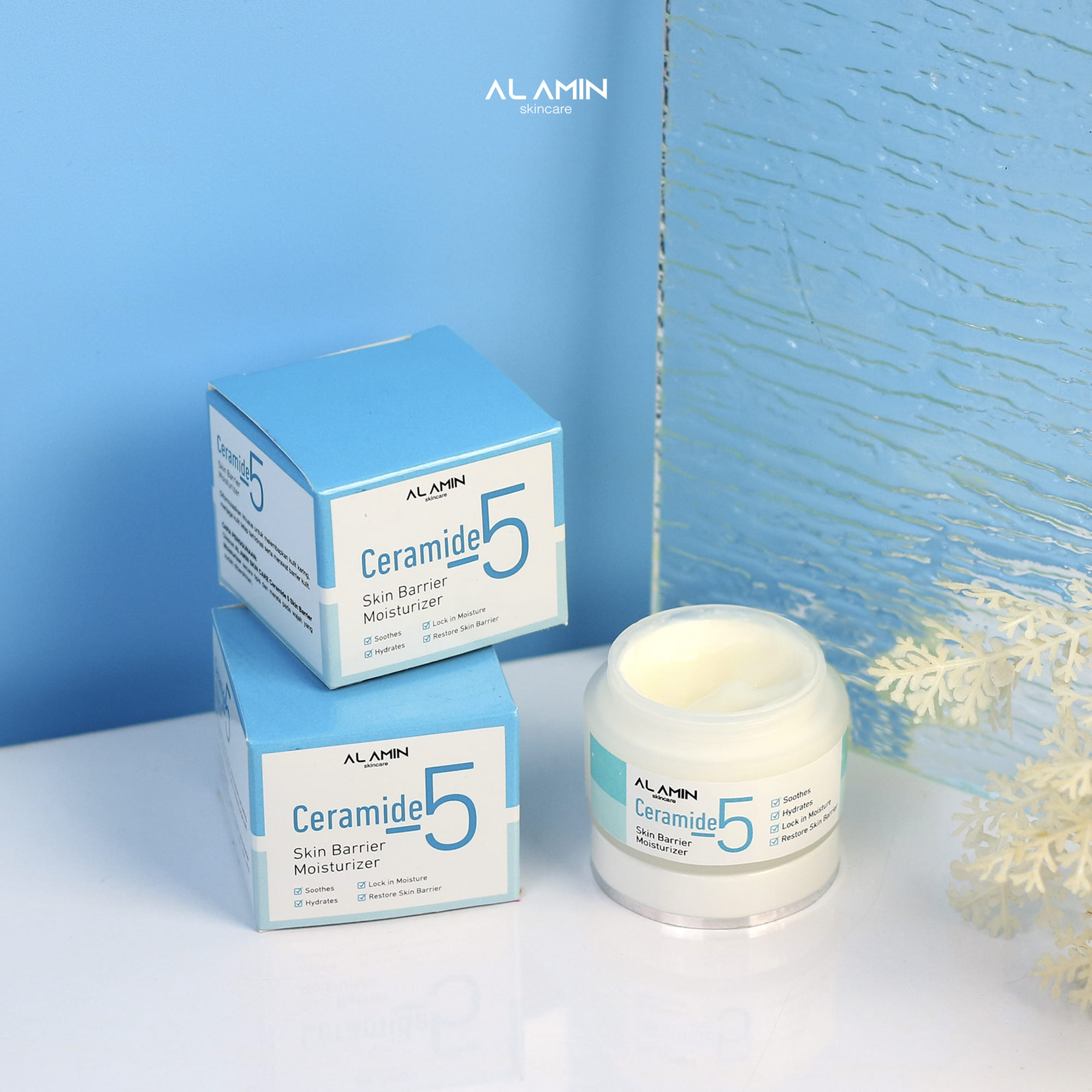 Alamin Ceramide Series  | 5X Ceramide/Calming Essence/Rebalance Serum/Moisturizer  |