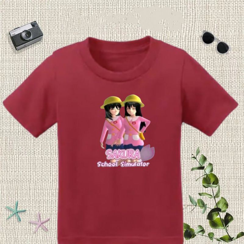 Kaos Anak SAKURA School Simulator ( Umur 2-13 Tahun ) Unisex