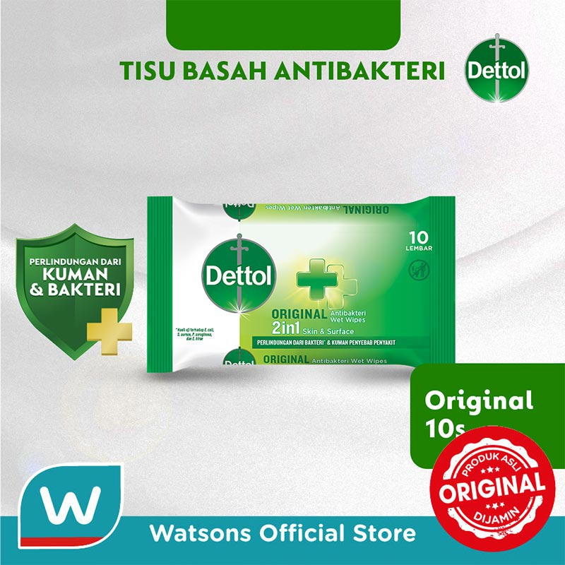 Dettol Anti Bakteri Wet Wipes 10's