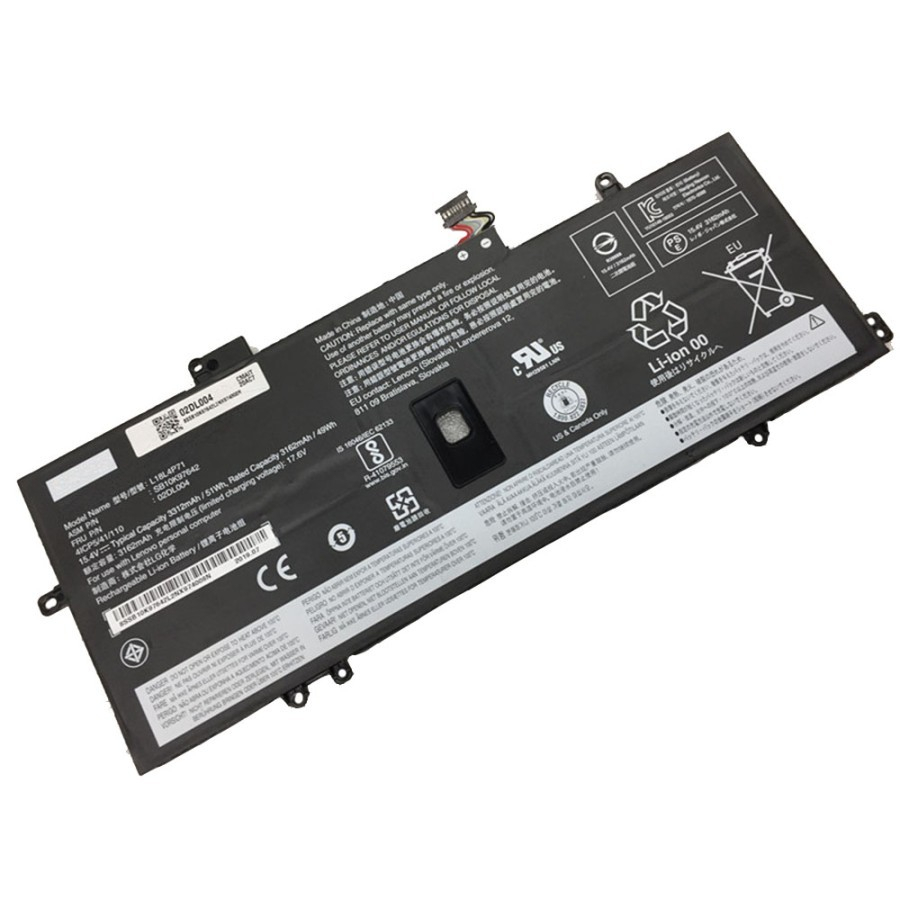 baterai Thinkpad X1 carbon 4th 2019 L18M4P72 L18C4P71 02DL006 02DL005