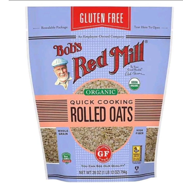 

Bob's Red Mill Gluten Free Organic Quick Cooking Rolled Oats 794g