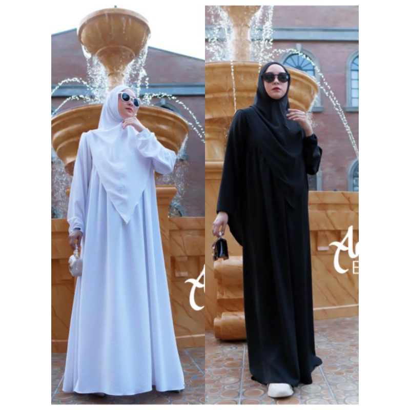 AROFAH SET GAMIS BY NONA ANNA HIJAB | GAMIS CRINKLE PREMIUM