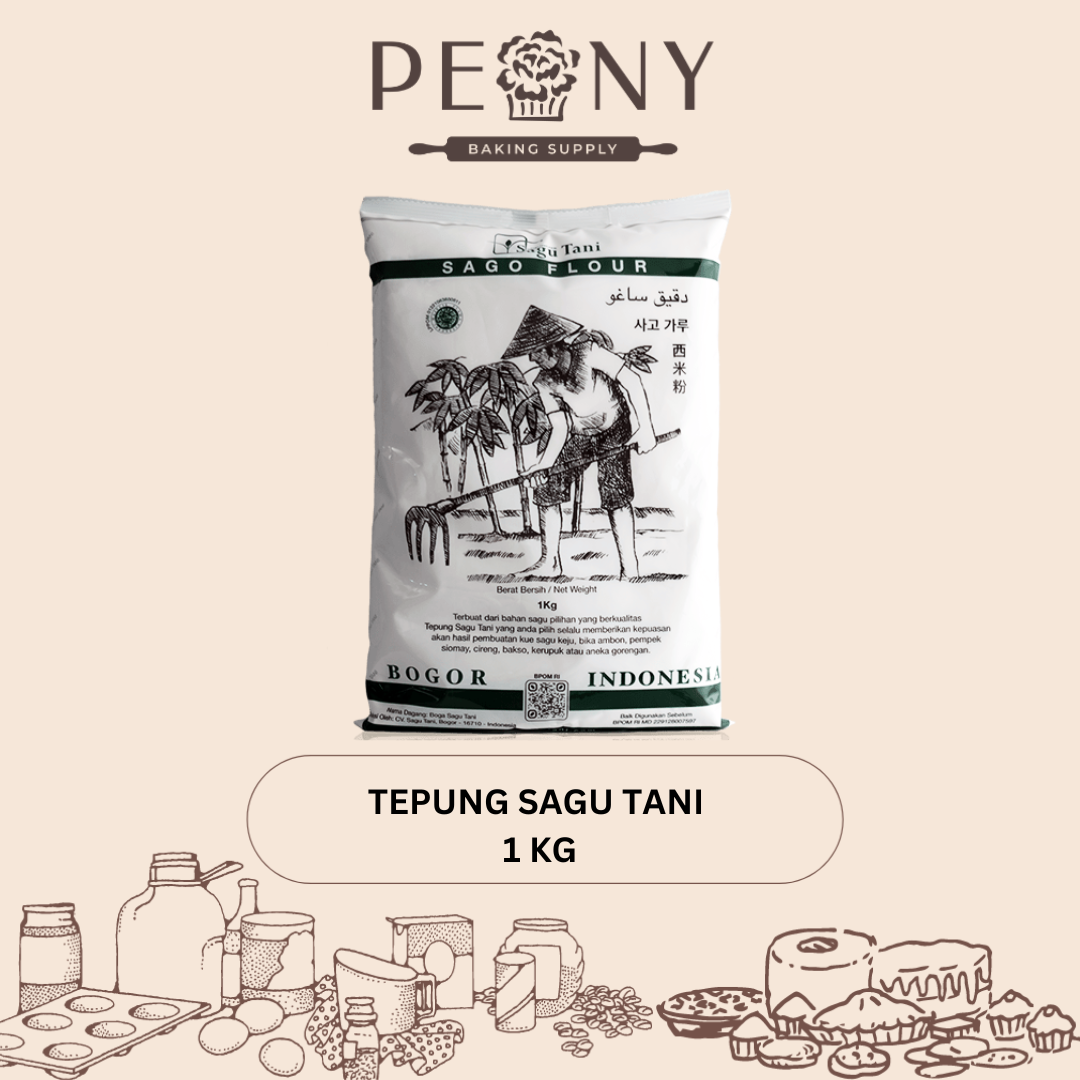 TEPUNG SAGU TANI, SAGU TANI SUPER ASLI 1 KG