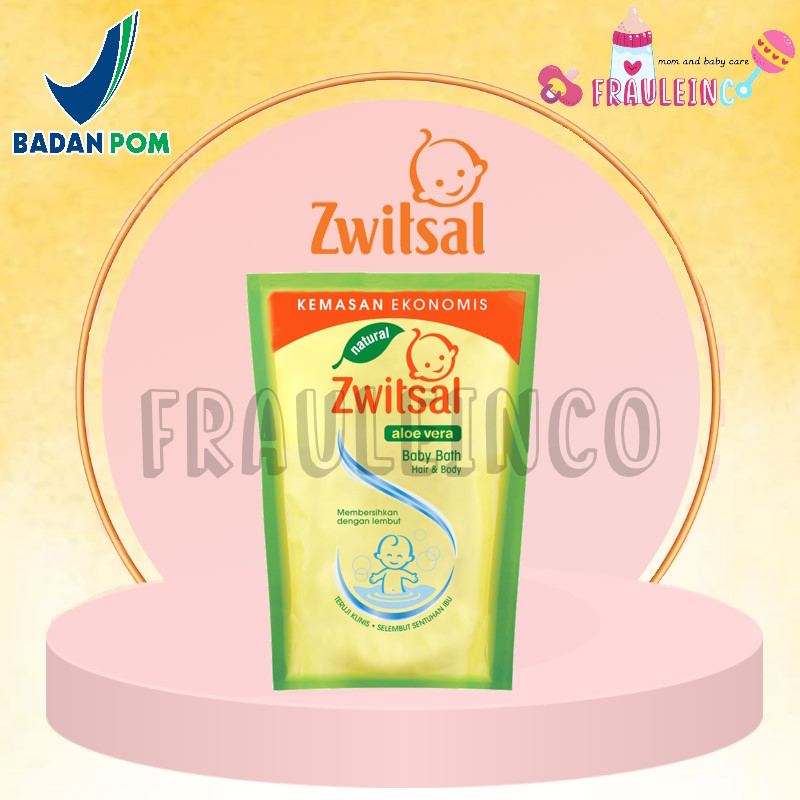 ZWITSAL BABY BATH HAIR AND BODY SABUN MANDI BAYI NATURAL ALOE VERA 2 IN 1 600 ML