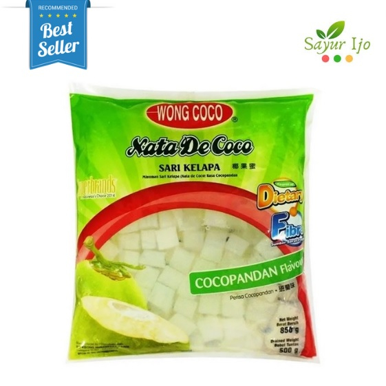 

Wong Coco Nata De Coco 850 Gram / Pack Puding Jelly Coco Pandan Flavour