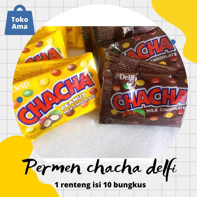 

[10 BUNGKUS] PERMEN COKLAT CHACHA DELFI