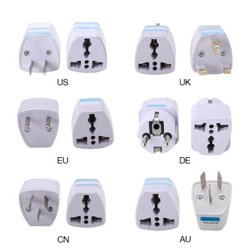 Adapter Converter EU UK AU to US USA AC Universal untuk Travel