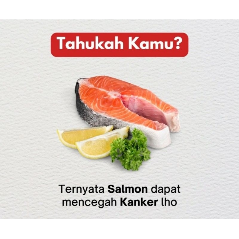 

Promo Salmon steak / salmon Tapak kuda 200 gram