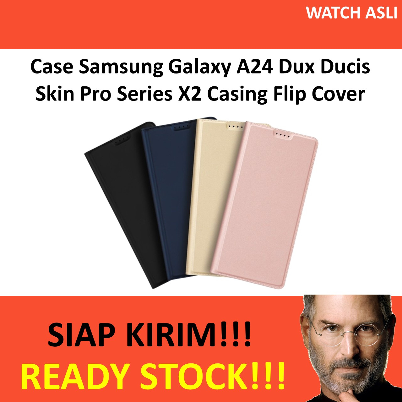 Case Samsung Galaxy A24 Dux Ducis Skin Pro Series X2 Casing Flip Cover