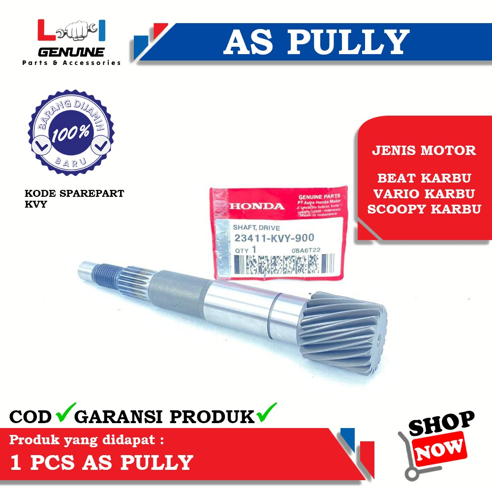 -LOI- AS PULLEY GEAR PULLY BEAT KARBU, SCOOPY KARBU, SPACY KARBU KVY