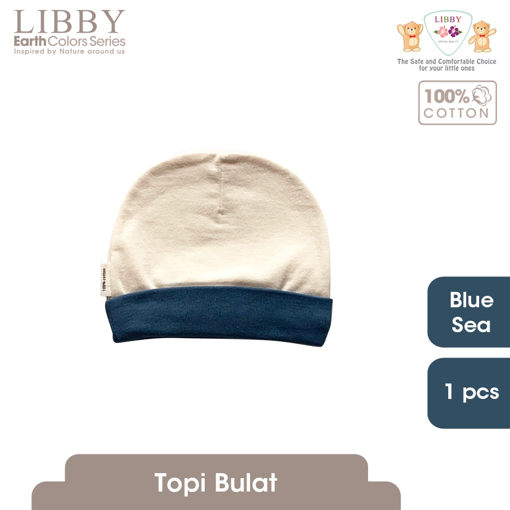 Topi Bayi Bulat Rib LIBBY Earth (1 pcs/pack)