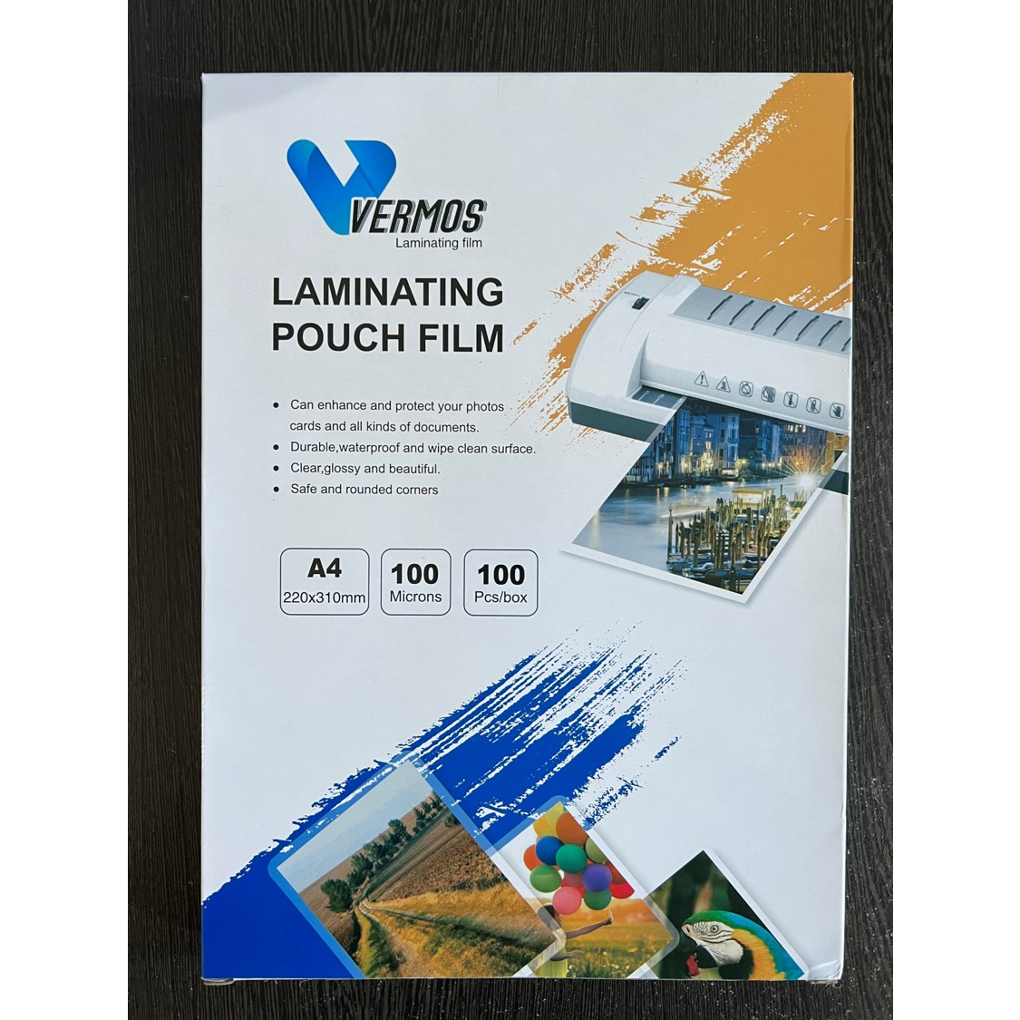 Plastik Laminating A4 / F4 Vermos Laminasi Panas 100 Micron 100 Sheets