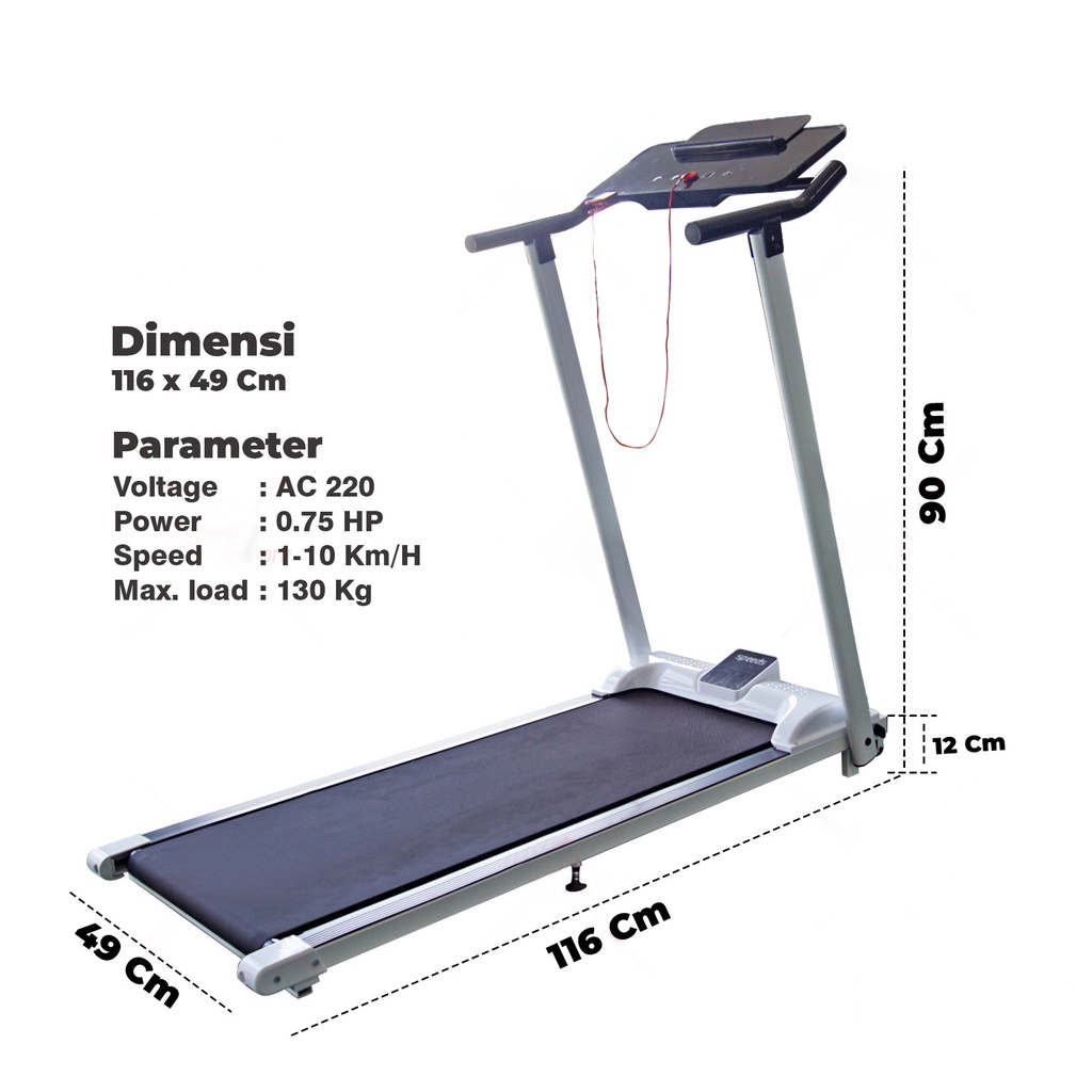 Treadmill rumah kecil penurunan berat badan dalam ruangan multi-fungsi lipat peralatan kebugaran bisu