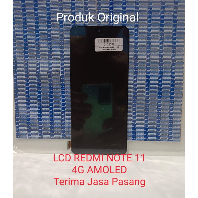 LCD REDMI NOTE 11 4G / NOTE 11S SUPER AMOLED ORIGINAL  BLACK