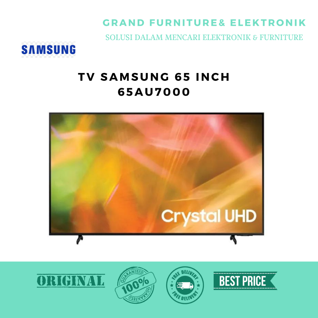 TV SAMSUNG 65 INCH | 65AU7000 | UHD | FREE ONGKIR SERANG KOTA