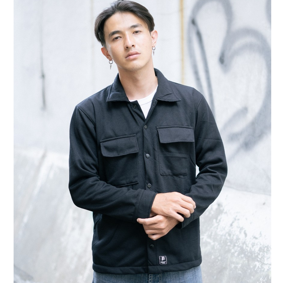 Jaket Kemeja Semi Parka Fleece BULLY INSIDE SHAKET