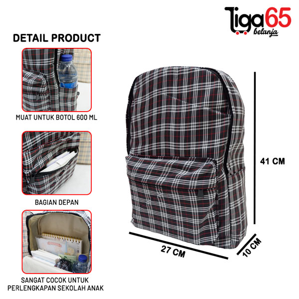 365 Tas ransel Anak Remaja Tas Kuliah  Tas Ransel  sekolah Tas punggung Backpack Keren / Bag 11250