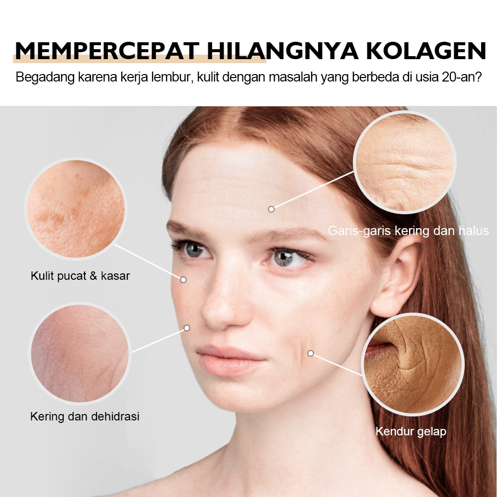 VIBRANT GLAMOUR Krim Losion Retinol Ganda 80ml Meningkatkan Produksi Kolagen Mengembalikan kulit kencang VA