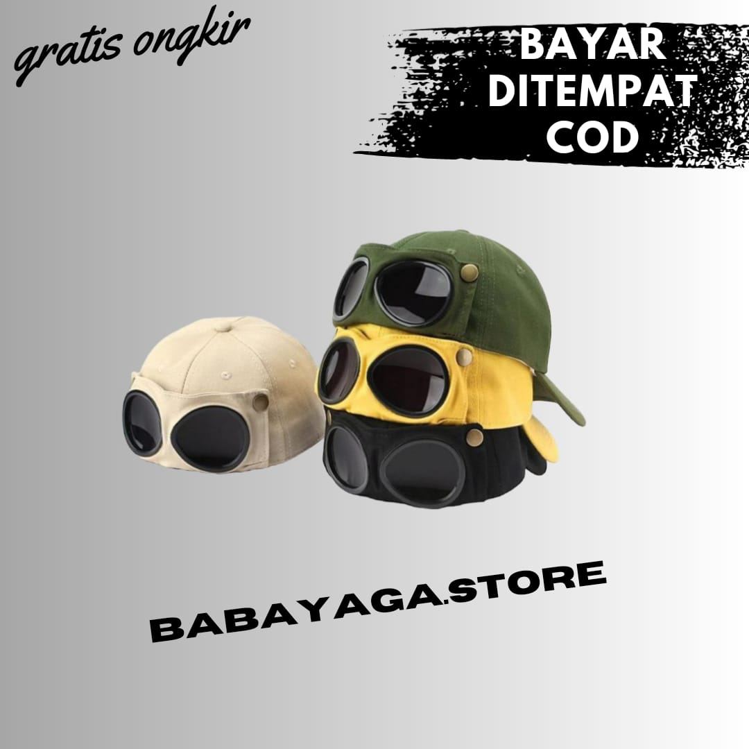 TOPI KECEMATA TOPI BASEBALL GOOGGLES CAP VIRAL
