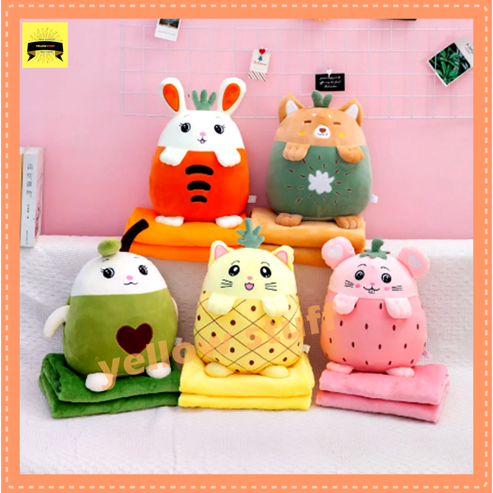Bantal Selimut Boneka Lucu Balmut Karakter Balmut Lucu Selimut Lembut Selimut Karakter Anak Bantal M