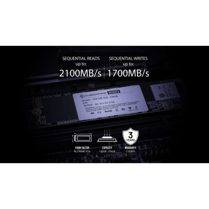 SSD Cube Gaming CG8 Series 1TB M.2 NVME PCIe Gen3x4