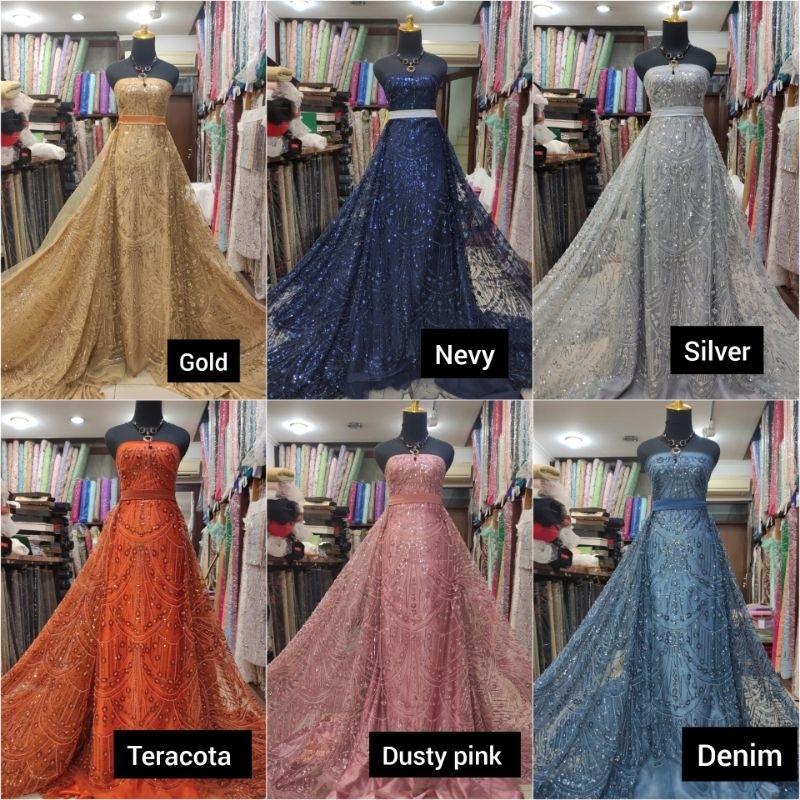 Kain Tile Ziad Nakad Sequin Dress Sapto Payet Varian